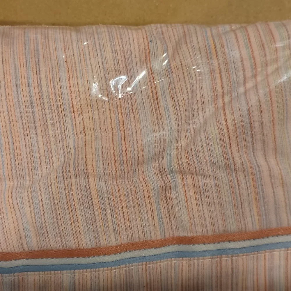 Vintage Bill Blass Springmaid Striped Twin Flat Sheet NEW No-Iron Percale